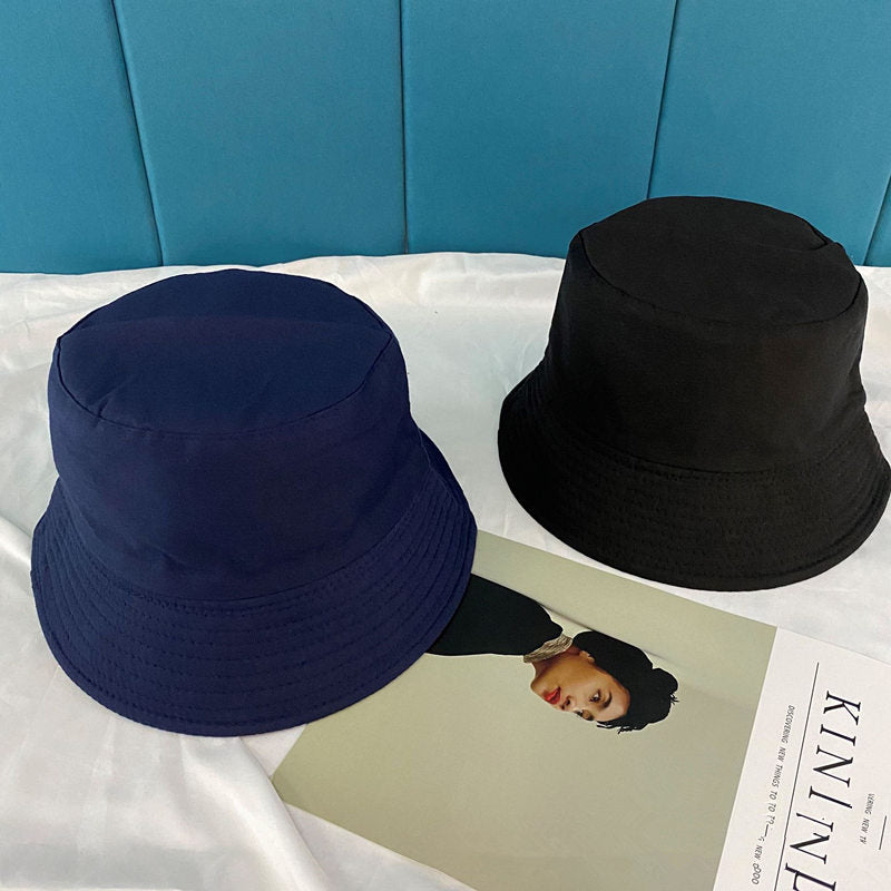 solid Double sided Bucket Hat for Men and Women