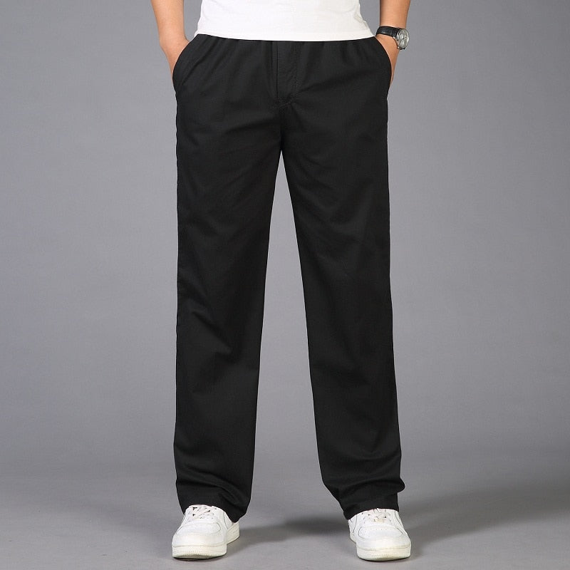 Casual Cotton Long Pants Straight Joggers