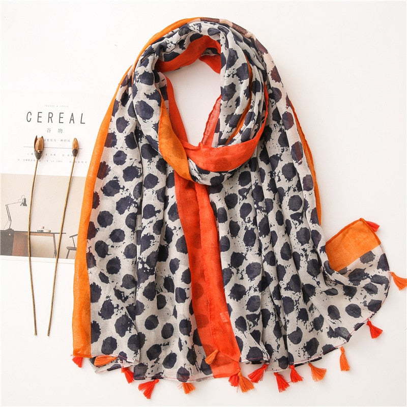 cotton scarf with tassel fashion wraps shawls hijabs