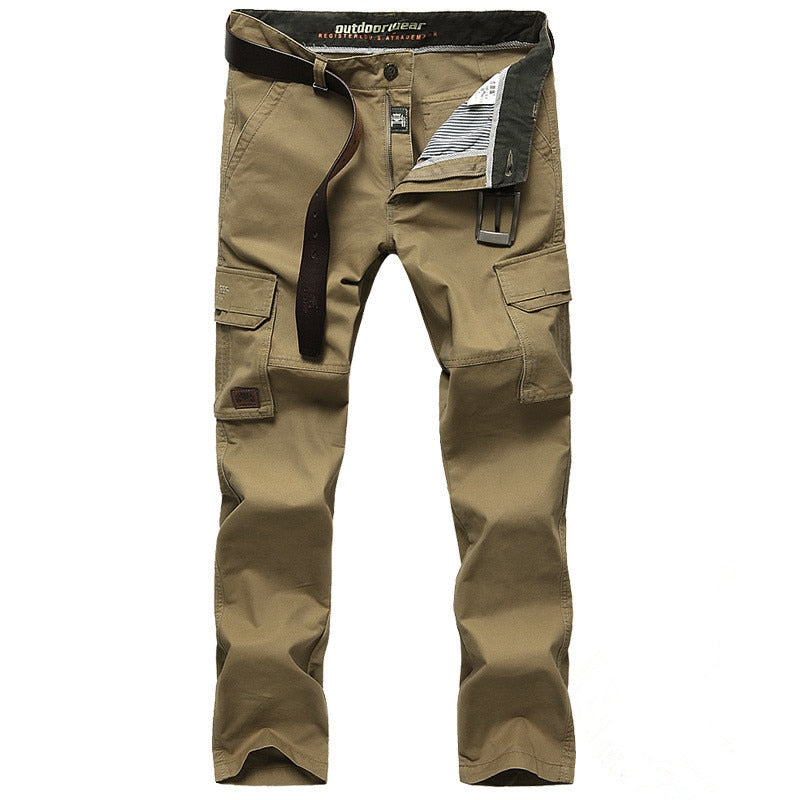 Cargo Pants Spring Cotton Baggy Denim Pants  Multi-pockets