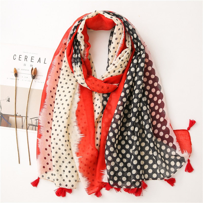 cotton scarf with tassel fashion wraps shawls hijabs