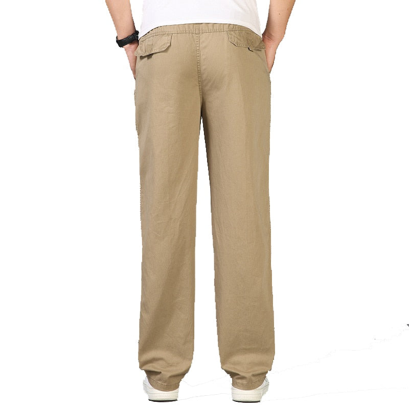 Casual Cotton Long Pants Straight Joggers