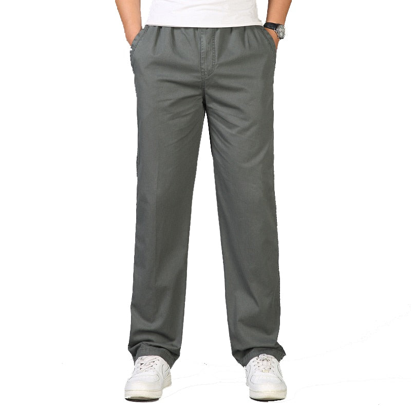 Casual Cotton Long Pants Straight Joggers