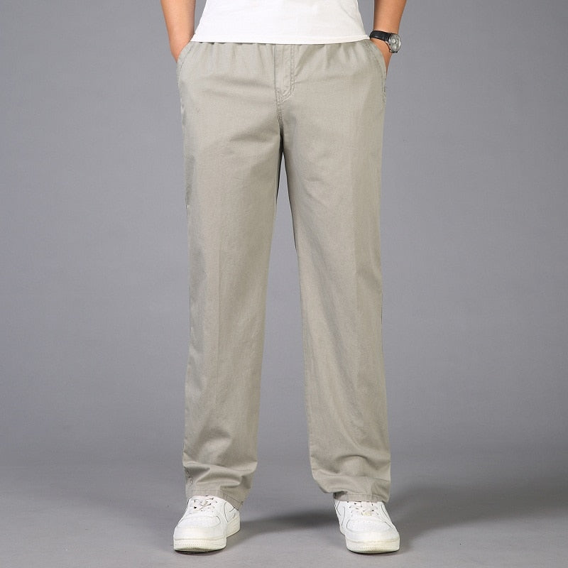 Casual Cotton Long Pants Straight Joggers