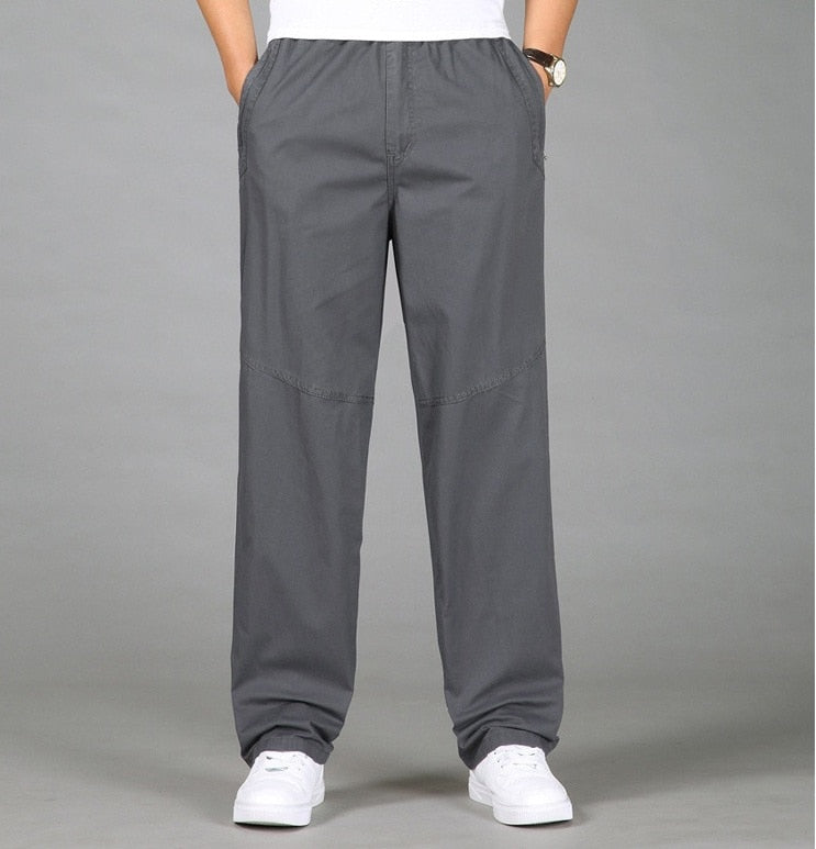 Casual Cotton Long Pants Straight Joggers