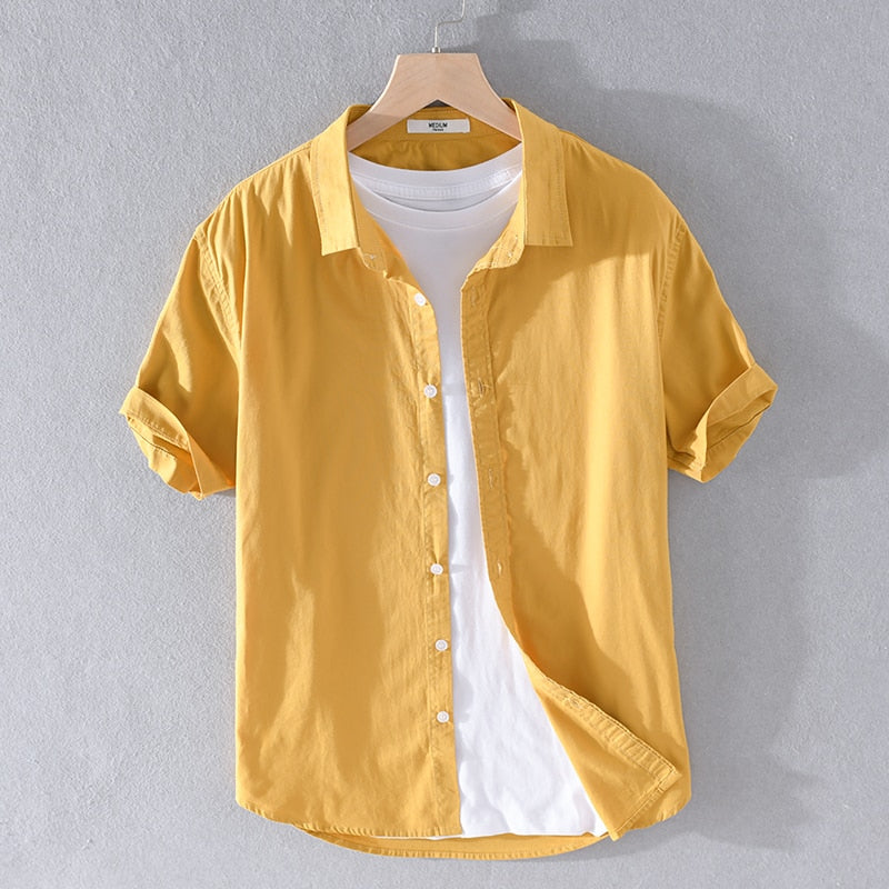 design solid comfortable  shirts cotton camiseta overhemd chemise