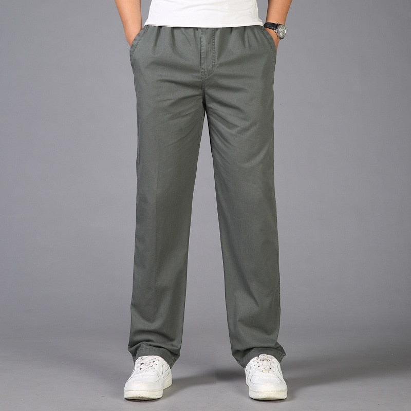 Casual Cotton Long Pants Straight Joggers