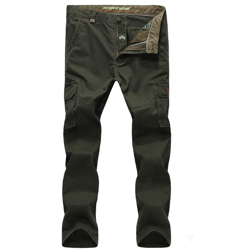 Cargo Pants Spring Cotton Baggy Denim Pants  Multi-pockets