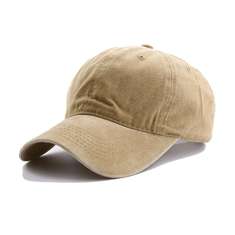 Solid Baseball Cap Fashion HatsVintage  Visor Casual Cap