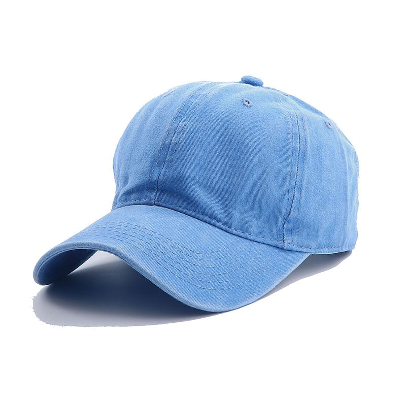 Solid Baseball Cap Fashion HatsVintage  Visor Casual Cap