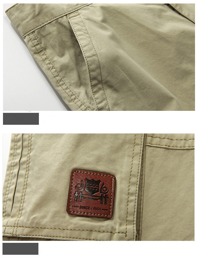 Cargo Pants Spring Cotton Baggy Denim Pants  Multi-pockets