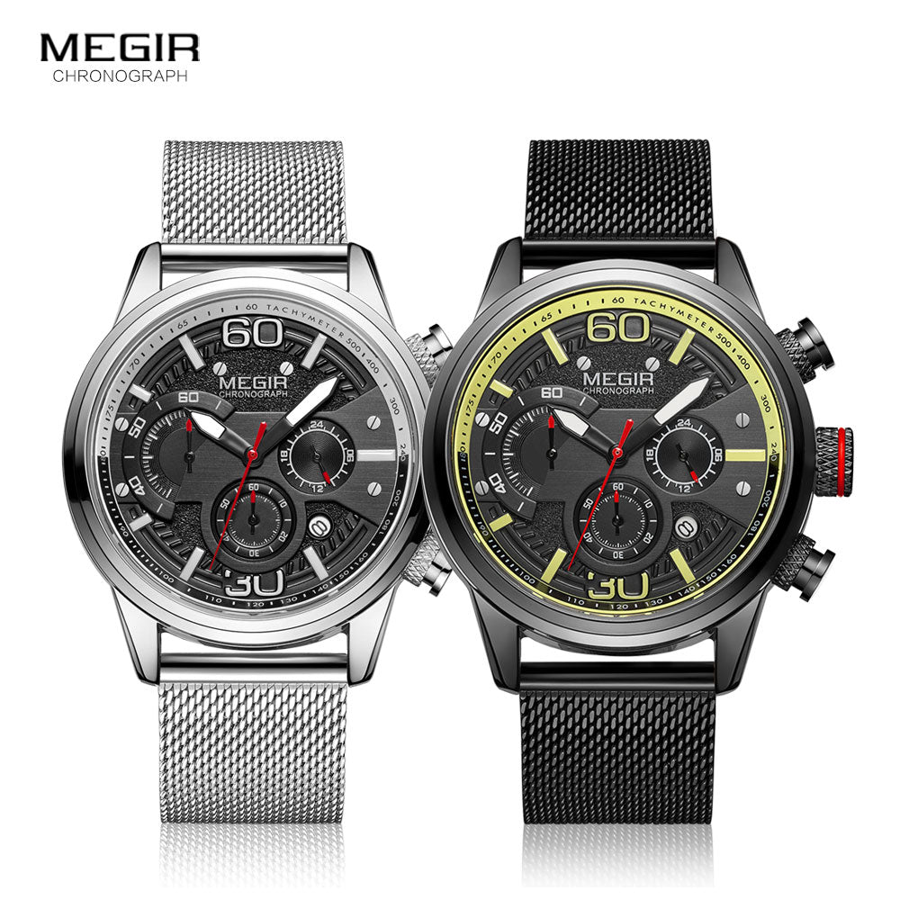 Luxury Top Brand Quartz Watch Military Sport Mesh Strap Waterproof Wrist Watches