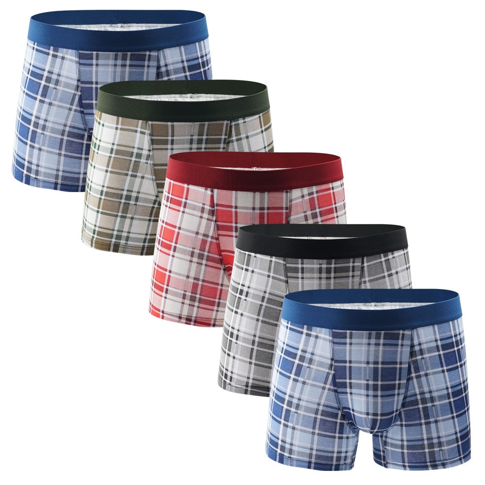 5pcs Boxershorts Men European Plus Size Men Boxers