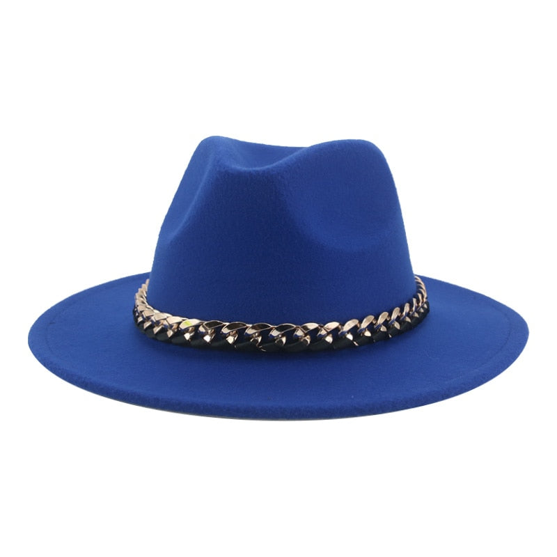 Hats for Women Fedora Women Hat Panama Hats for Men Church Chain Belt