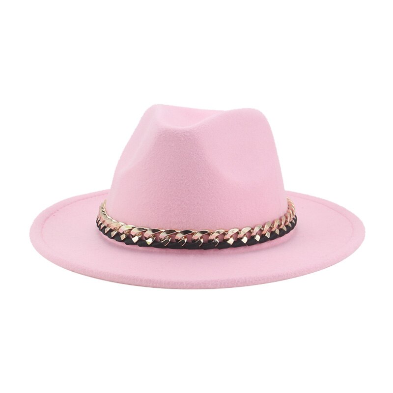 Hats for Women Fedora Women Hat Panama Hats for Men Church Chain Belt