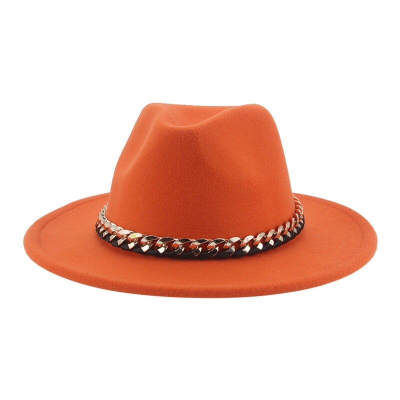 Hats for Women Fedora Women Hat Panama Hats for Men Church Chain Belt